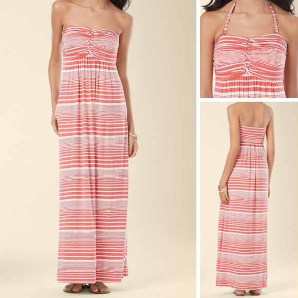 Soma Dresses & Skirts - 3/$30 Soma Removeable Straps Knotted Stripe Maxi S